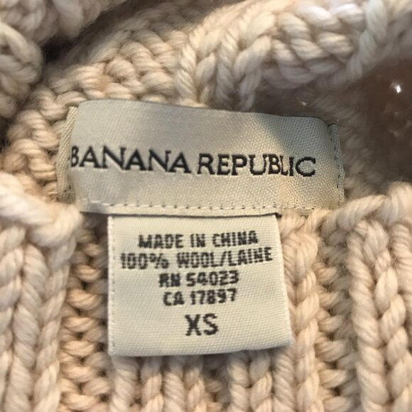Banana Republic | Aran Wool Cable Knit Fisherman Sweater XS - Picture 8 of 12